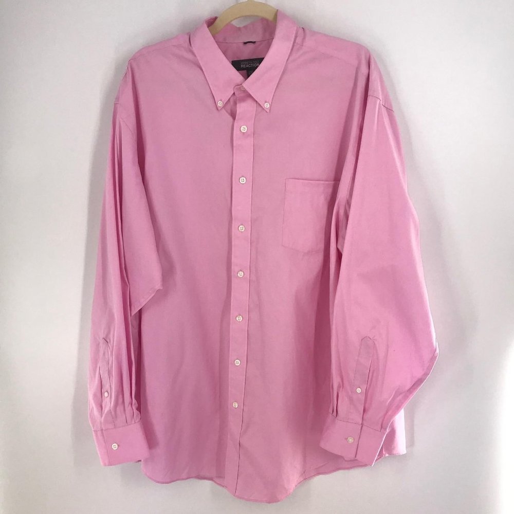 KENNETH COLE REACTION PINK BUTTON DOWN